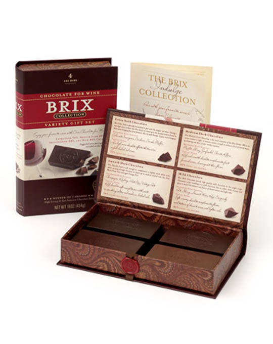 BRIX kolekcia čokolád určených na párovanie k vínu